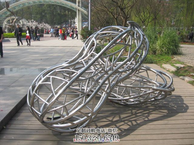 艺术花生雕塑观赏型，街景小品，花生雕塑常用