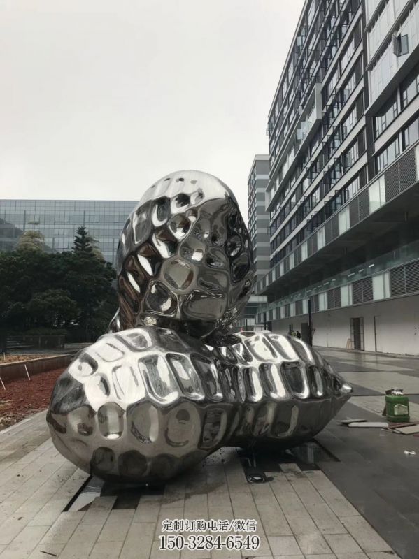 现代花生雕塑定制，中式工艺，景观花生雕塑优价